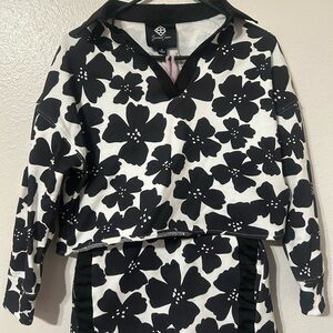 Brianna Camnon Black & White Floral Two Piece Set